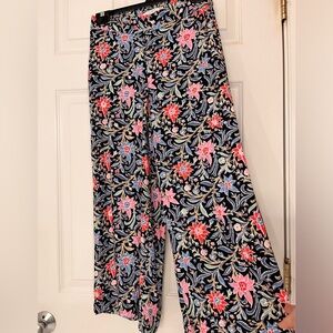 Lightweight wide leg crop pants